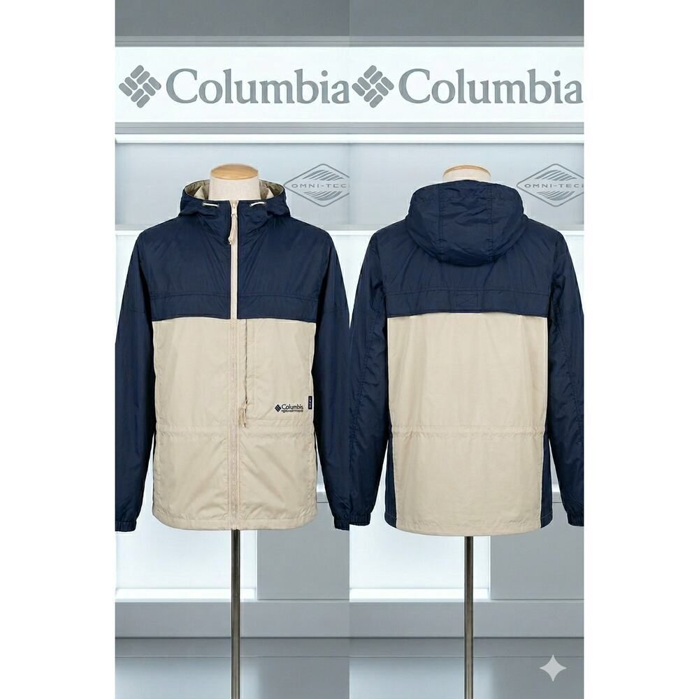 Columbia Packable Windbreaker Jacket Women’s Large Vented Hooded